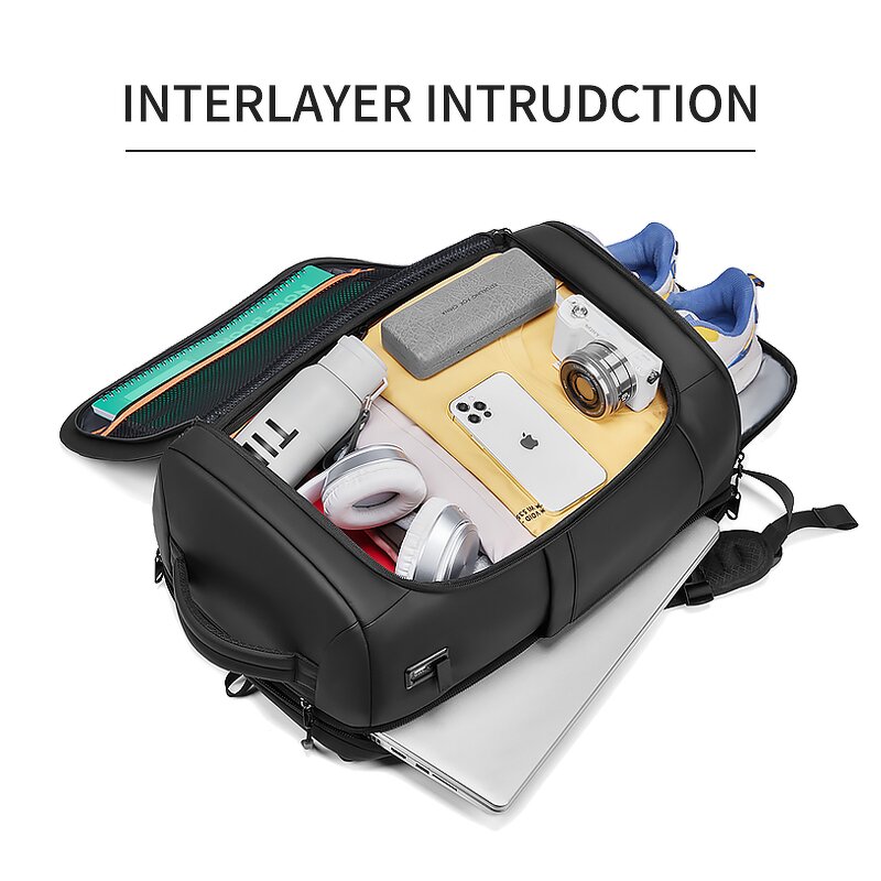 Laptop Backpack Manufacturer - USB Charger Anti Theft Smart Large Capacity Multifunction Nylon Pink Soft Black Waterproof