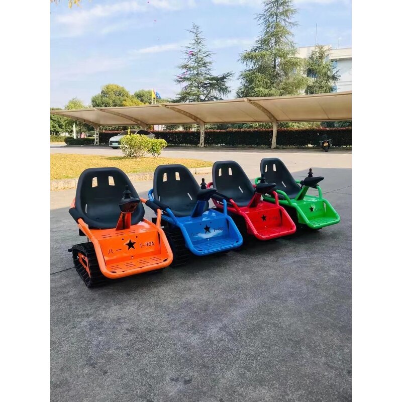 Mini Electric Tracked Tank - Hot Sale Children Use Playground Equipment Child Go-Kart Indoor/Outdoor Off-Road