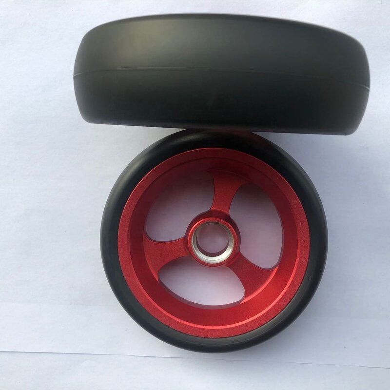 Wheelchair Front Wheel - Optional Sizes 4 Inch PU Parts for Sport Wheelchair