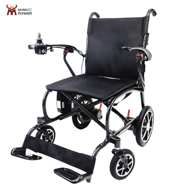 Carbon Fiber Electric Wheelchair - 12kg Lightweight Portable Foldable for Elderly