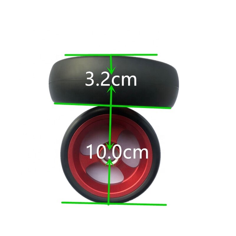 Wheelchair Front Wheel - Optional Sizes 4 Inch PU Parts for Sport Wheelchair