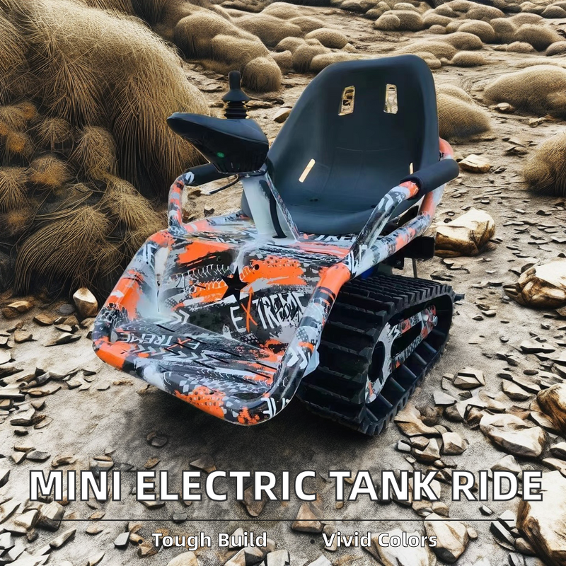 Mini Electric Tracked Tank - Hot Sale Children Use Playground Equipment Child Go-Kart Indoor/Outdoor Off-Road