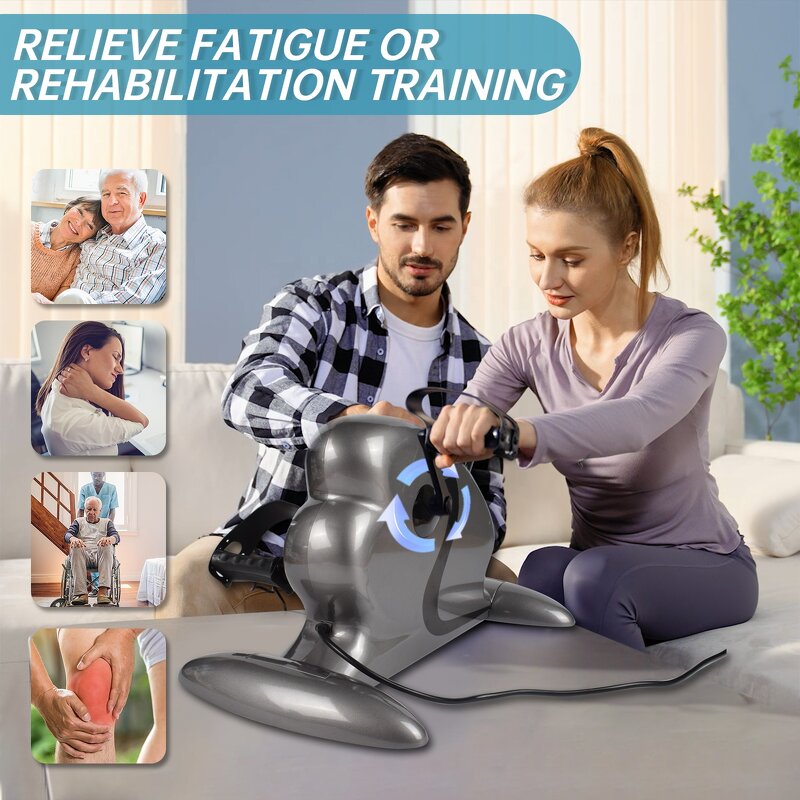Mini Exercise Stationary Bike - Rehabilitation Physical Therapy Training Foot Pedal Spinning Cycle with CE Certificate