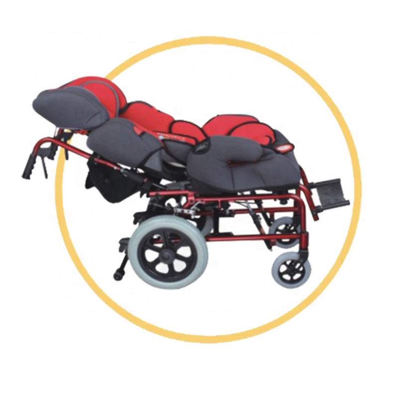 Baby Wheelchair - Folding Aluminum High Back for Cerebral Palsy Children Manual