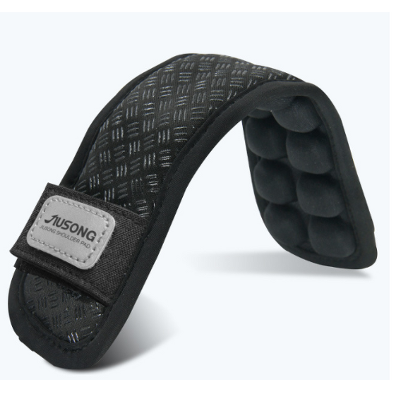 Air Inflatable Shoulder Strap Pad - Triple Row Adjustable Comfortable Black Belt for Backpack Camera Bag