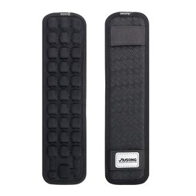 Air Inflatable Shoulder Strap Pad - Triple Row Adjustable Comfortable Black Belt for Backpack Camera Bag