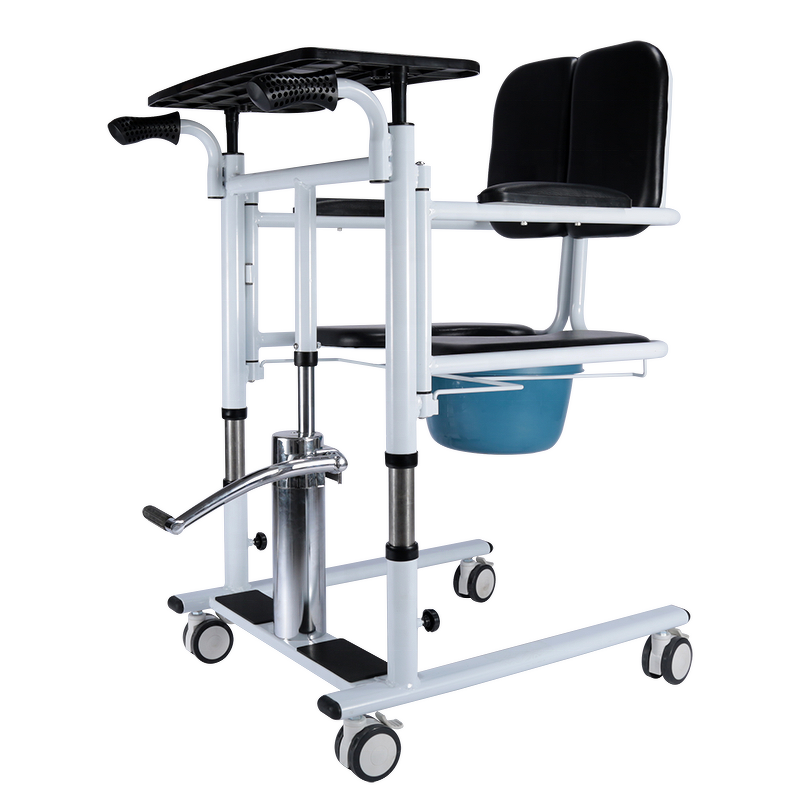 Manual Hydraulic Commode Wheelchair Hoist - 2023 Latest Products Patient Lift Transfer Chair From Bed to Chair