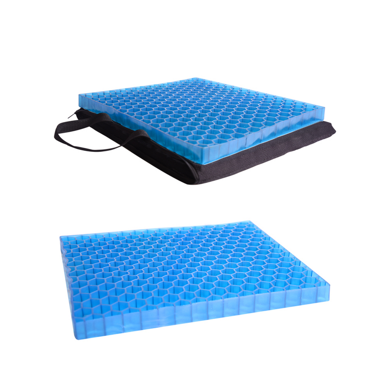 Gel Coccyx Orthopedic Cushion - Gel Infused TPE Material Honey Comb Coccyx Protection
