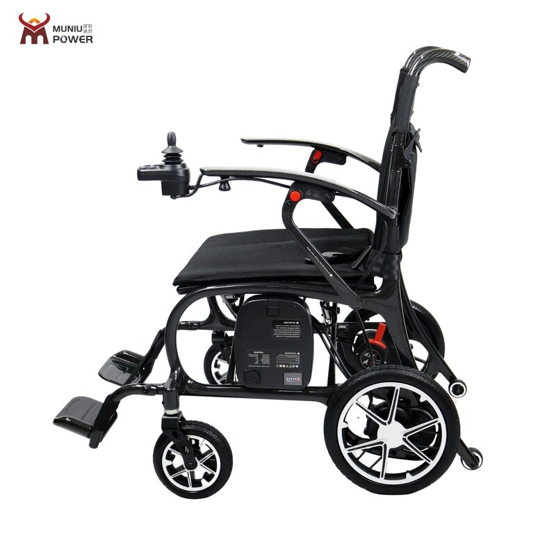 Carbon Fiber Electric Wheelchair - Outdoor Use Portable 12kg for Elderly