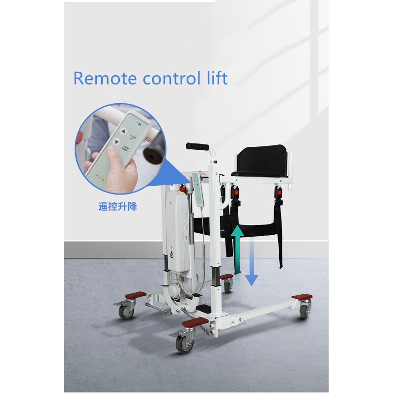 Manual Hydraulic Patient Transfer Commode Lift Chair - Waterproof Medical Handicapped with Bedpan From Bed to Chair