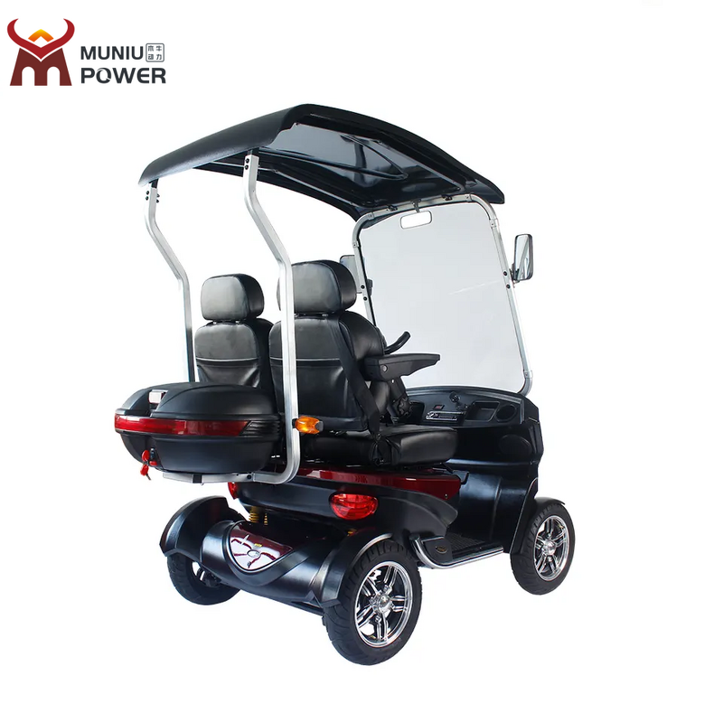 Two-Seater Mobility Scooter - MUNIU Heavy Duty 24V 1500W 4 Wheel for Elderly