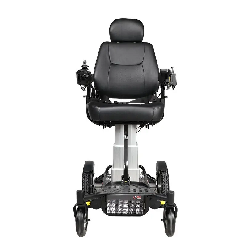 Electric Foldable Scooter Wheelchair - Power Wheel Chair with Elevating Lifting Seat for Disability