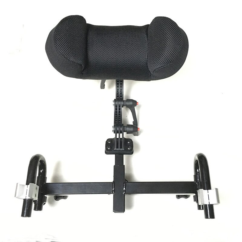 Wheelchair Headrest - 2024 Hot Sale Muniu Adjustable Plastic Steel Frame PU Nylon Surface 24129cm Model HR01