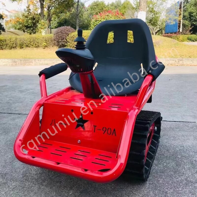 Outdoor Electric Go Karts - All Terrain for Kids Colorful Mini Tank Ride on Tank Amusement Ride