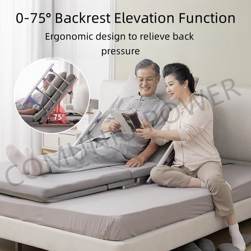 Electric Nursing Mattress Lifter - Sit-Up Backrest Raising Pressure Relief Patient Lifting Rehabilitation Therapy