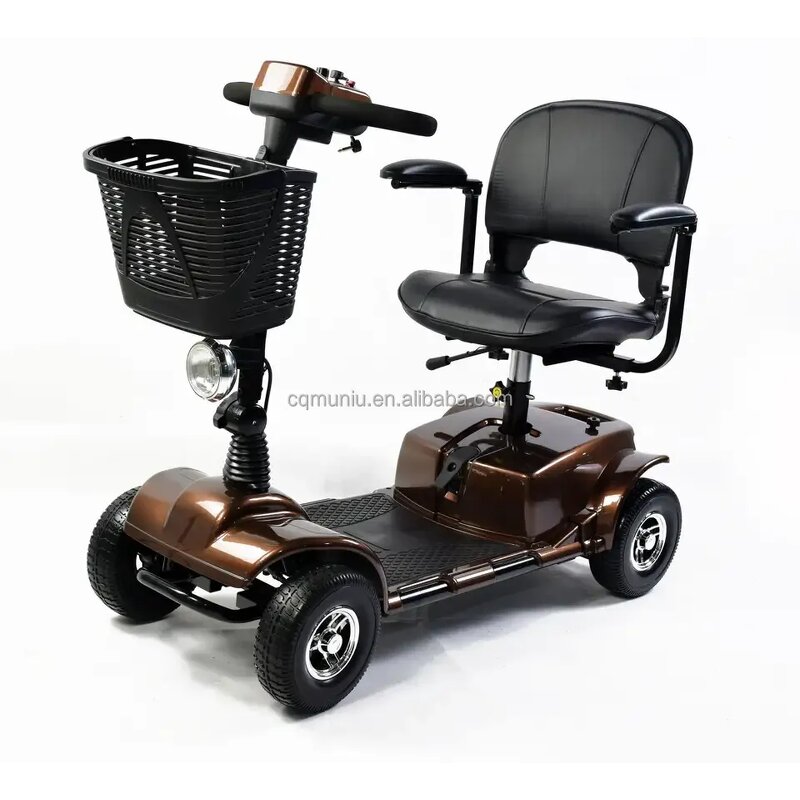 Handicapped Electric Scooter - 4-Wheel 24V 250W Motor 20AH Battery 20Km Range for Senior Adults