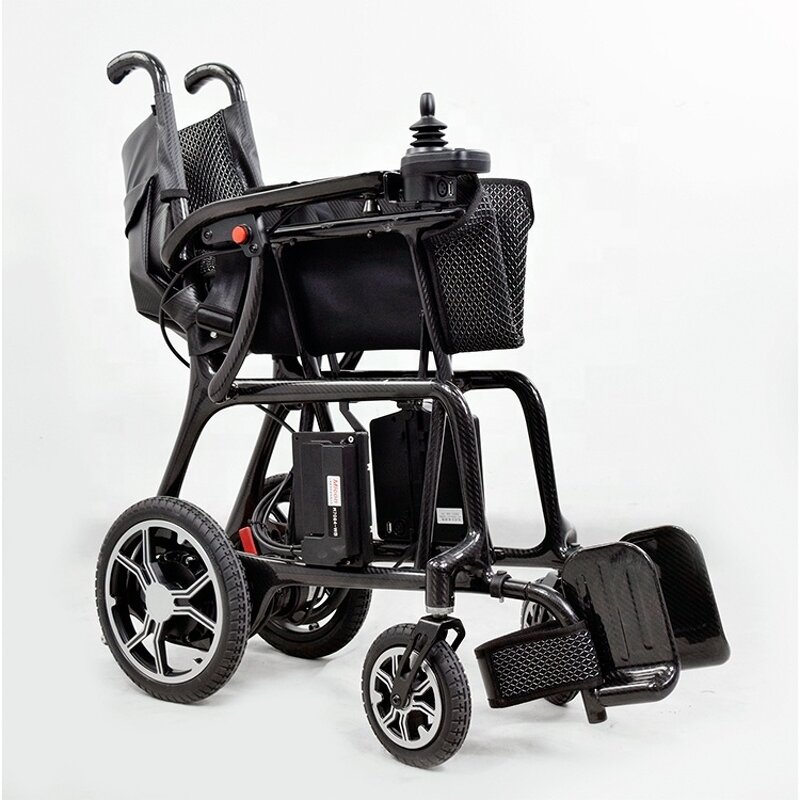 Carbon Fiber Electric Power Wheelchair - Medical Therapy Light Weight Folding Ultralight for Disabled