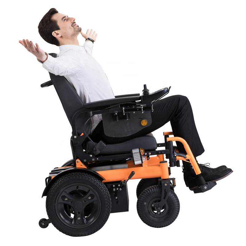Off-road Electric Wheelchair - CE Approved Heavy Duty Powerful 75Ah*2 Battery for Elderly and Disabled