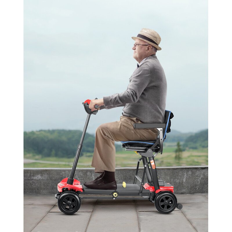 Folding Electric Mobility Scooter - 4 Wheel Small Intelligence Remote Control Four Wheel Atto China