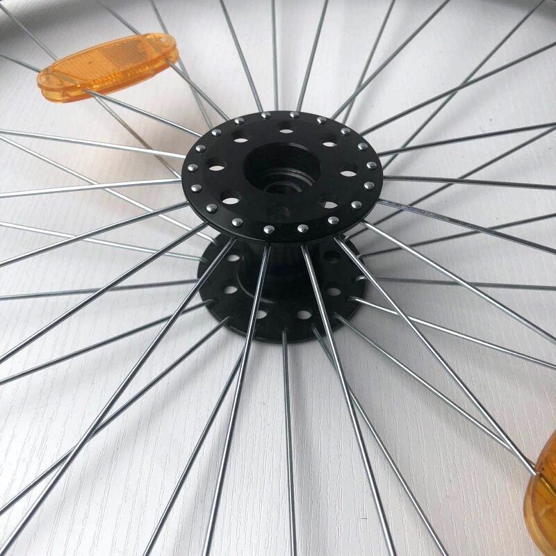 Wheelchair Rear Wheel - Muniu 24*1 Aluminium Alloy & Plastic with Push Hand Rim Spare Parts