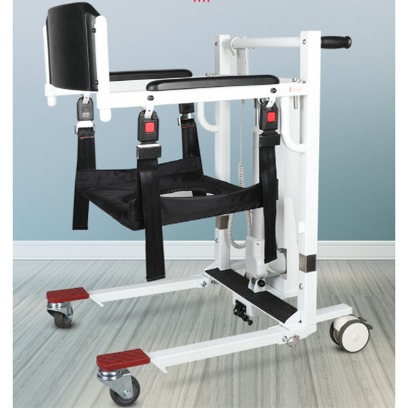 Manual Hydraulic Patient Transfer Commode Lift Chair - Waterproof Medical Handicapped with Bedpan From Bed to Chair