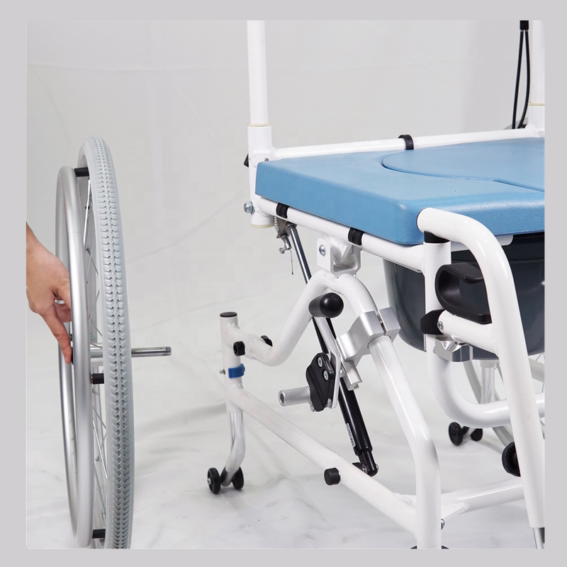 Aluminum Commode Chair - Rehabilitation Tilt with Toilet Pot Shower Chair