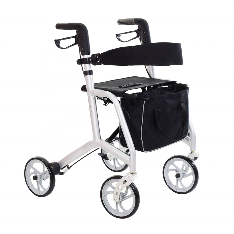 Walker Rollator - Adults Folding Aluminum Frame With Seat for Elderly