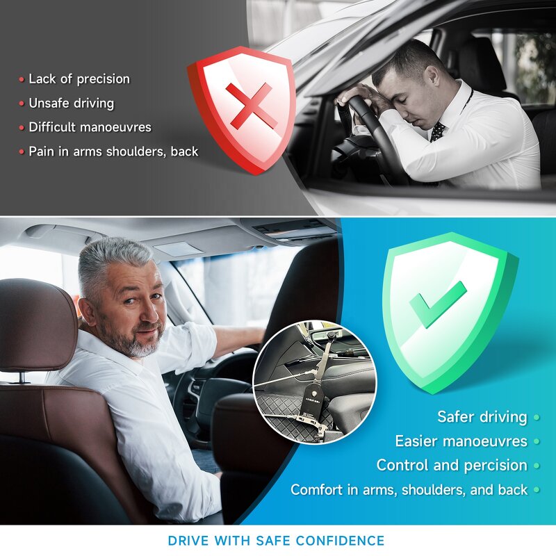 Disabled Driving Car Hand Controls - Free Shipping Handicap Accelerator and Brake Help Driving System