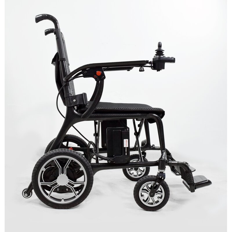 Carbon Fiber Electric Power Wheelchair - Medical Therapy Light Weight Folding Ultralight for Disabled