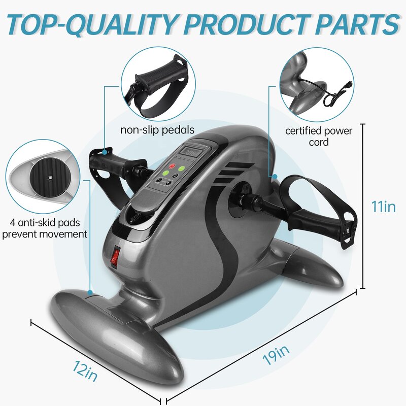 Mini Exercise Stationary Bike - Rehabilitation Physical Therapy Training Foot Pedal Spinning Cycle with CE Certificate
