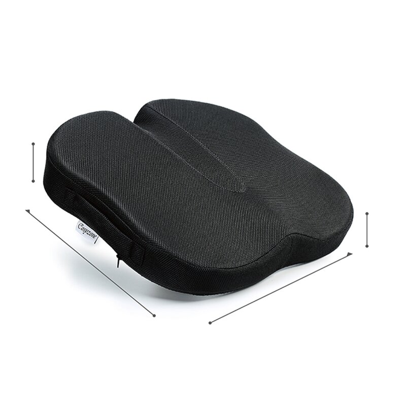 Coccyx Orthopedic Memory Foam Seat Cushion - for Wheelchair/Office/Car