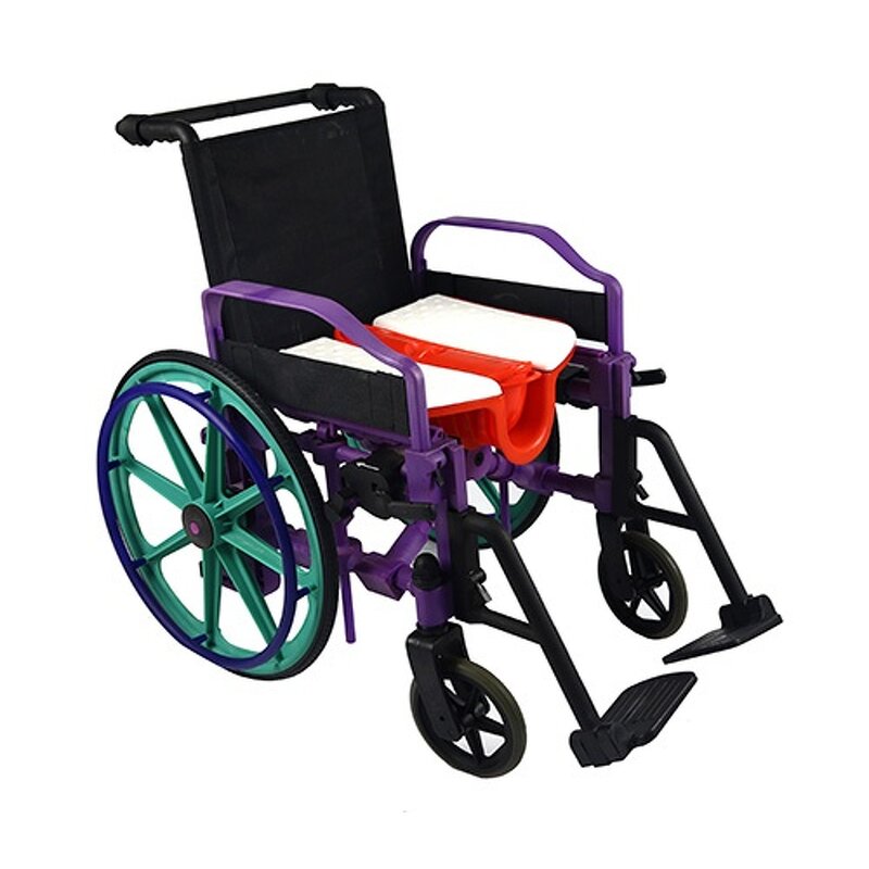 Manual Wheelchair - Rehabilitation Therapy Supply for Disabled Elderly People MRI