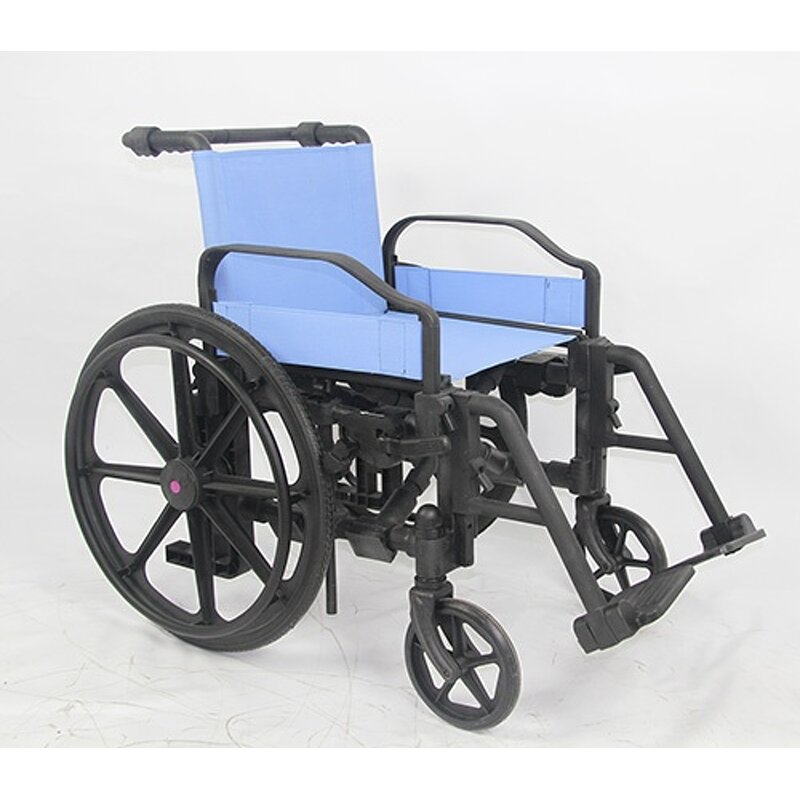 Plastic MRI Wheelchair - No Metal Light Weight Waterproof Hospital Medical for Disabled People