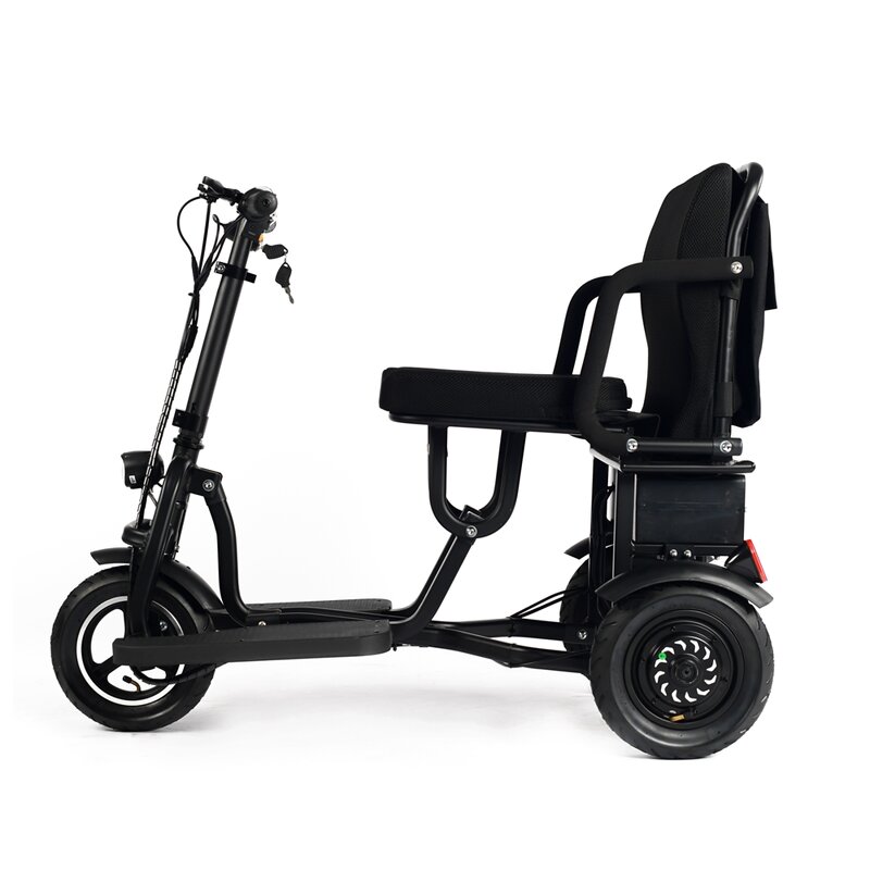 Folding Electric Mobility Scooter - Lightweight 36V 8Ah 3 Wheels 300W for Elderly 30km/h 130kg