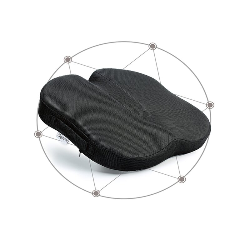 Coccyx Orthopedic Memory Foam Seat Cushion - for Wheelchair/Office/Car