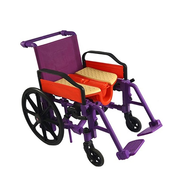 Plastic Wheelchair - Medical MRI No Metal Lightweight Portable for Disabled