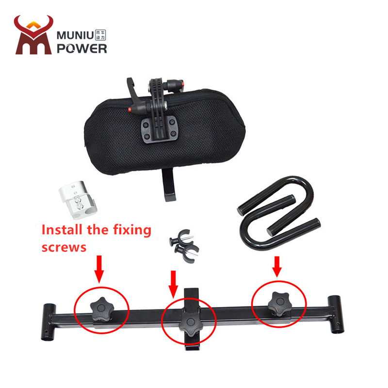 Wheelchair Headrest - 2024 Hot Sale Muniu Adjustable Plastic Steel Frame PU Nylon Surface 24129cm Model HR01
