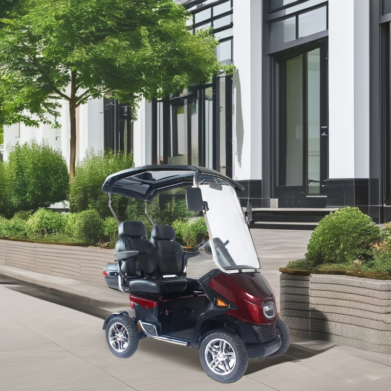 Two-Seater Mobility Scooter - MUNIU Heavy Duty 24V 1500W 4 Wheel for Elderly