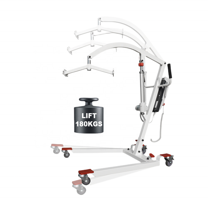 Electric Patient Lifter Hoist - Portable with Steel Frame and 180KG Capacity for Home Care or Hospital Use