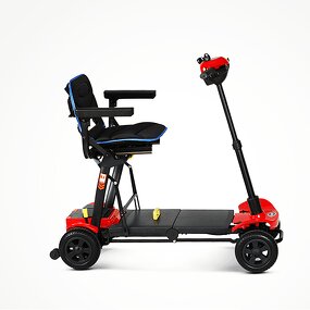 Folding Electric Mobility Scooter - Lightweight Portable 4 Wheel Compact Remote Control for the Disabled and Seniors