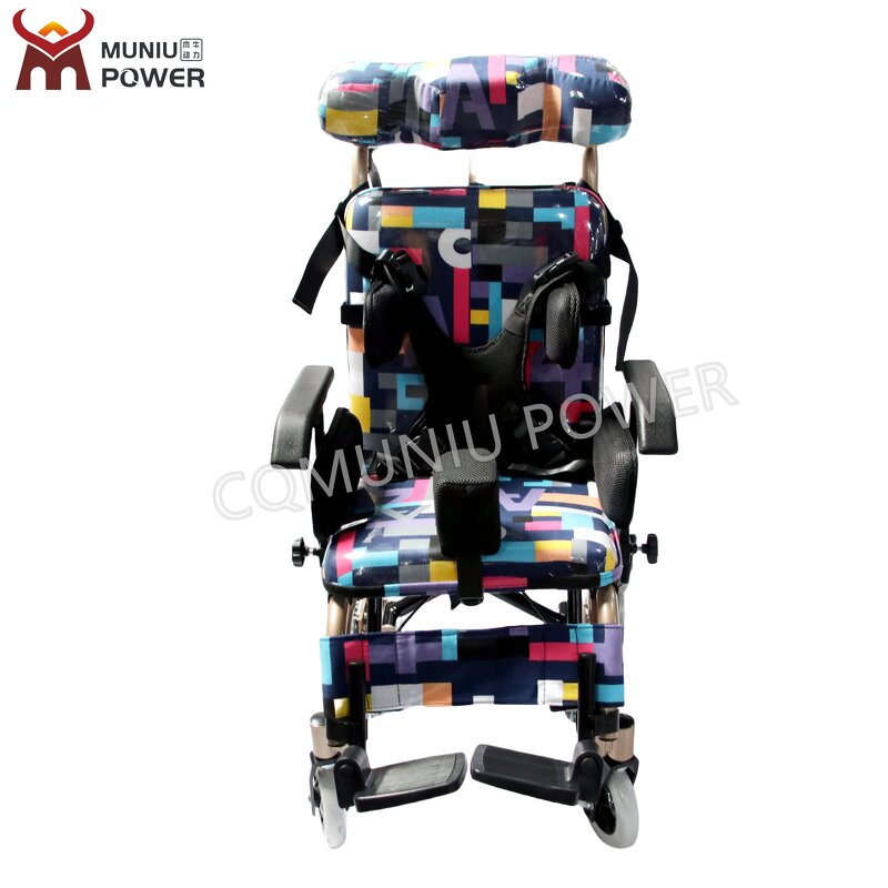 Manual Pediatric Wheelchair - MUNIU for Children with Cerebral Palsy Aluminum Material