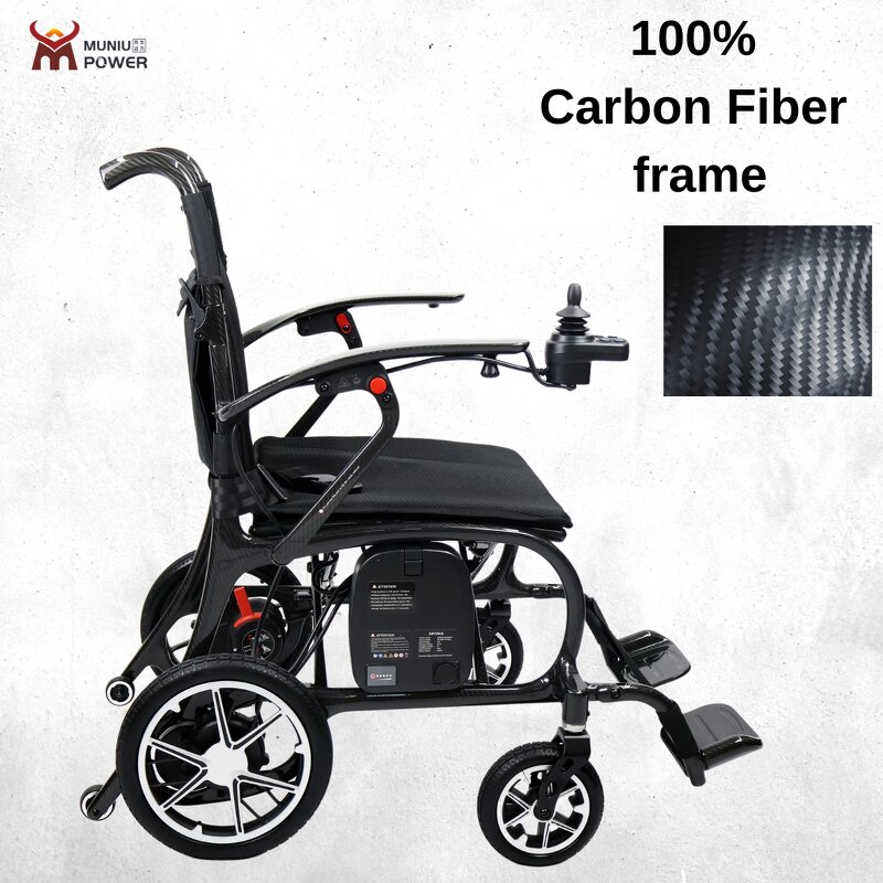 Carbon Fiber Electric Wheelchair - 12kg Ultra Light Folding