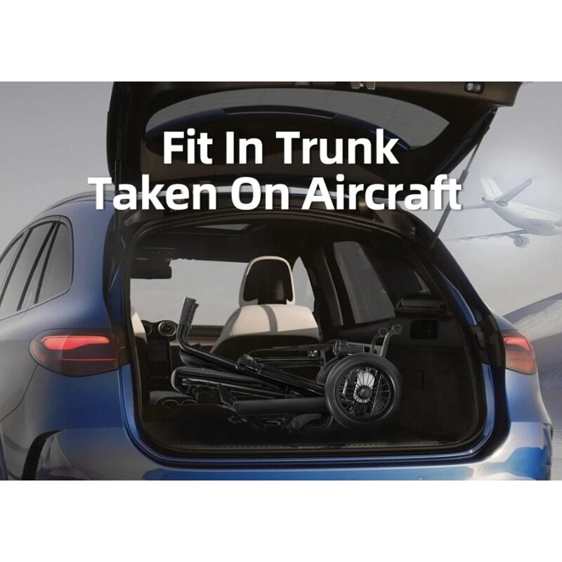 Carbon Fiber Electric Wheelchair - 2024 Best Selling 12kg Portable Folding for Seniors