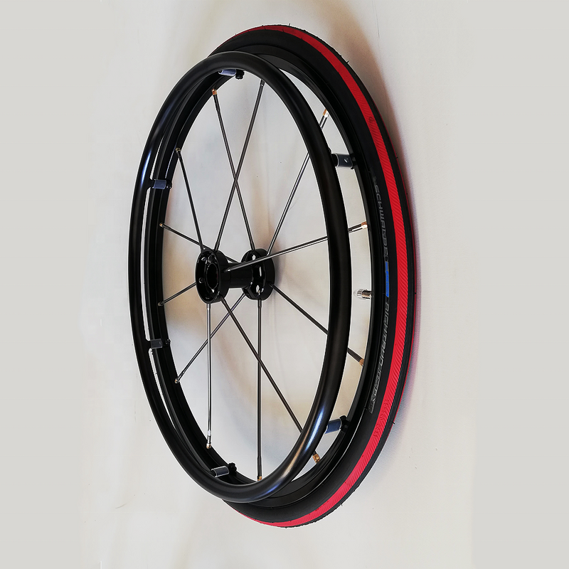 Wheelchair Rear Wheel - 24*1 Inch Active Spare Parts Aluminum Spoke with Quick Release for Disabled