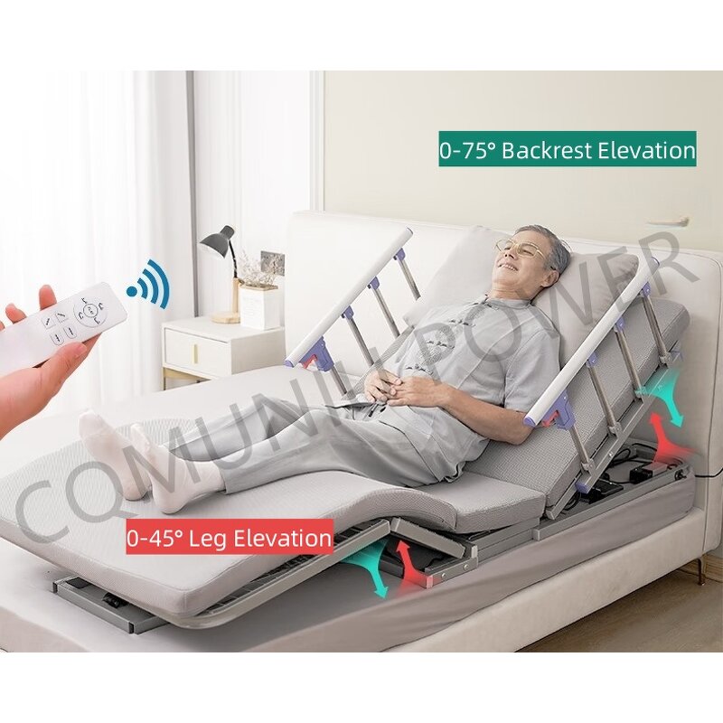 Electric Nursing Mattress Lifter - Sit-Up Backrest Raising Pressure Relief Patient Lifting Rehabilitation Therapy