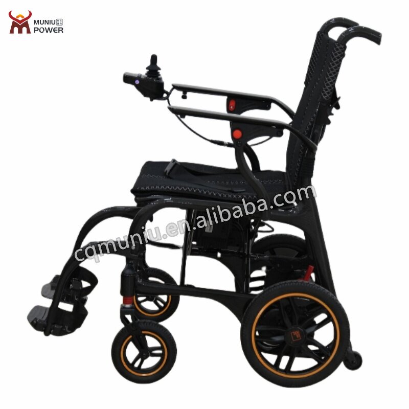 Carbon Fiber Electric Wheelchair - Lightweight Foldable 13.5kg for Rehabilitation Therapy