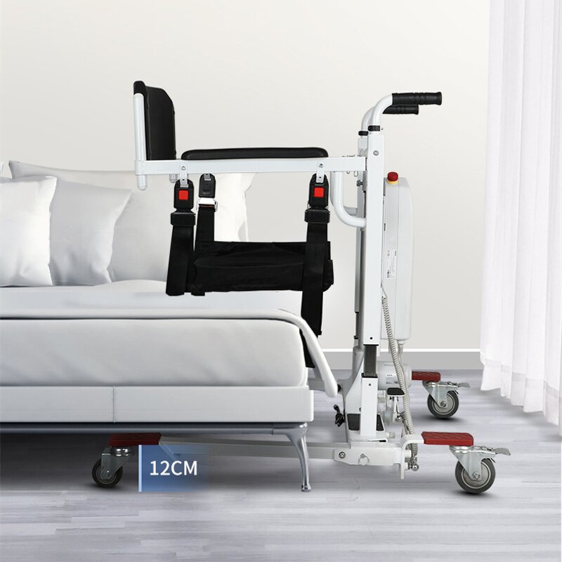 Manual Hydraulic Patient Transfer Commode Lift Chair - Waterproof Medical Handicapped with Bedpan From Bed to Chair