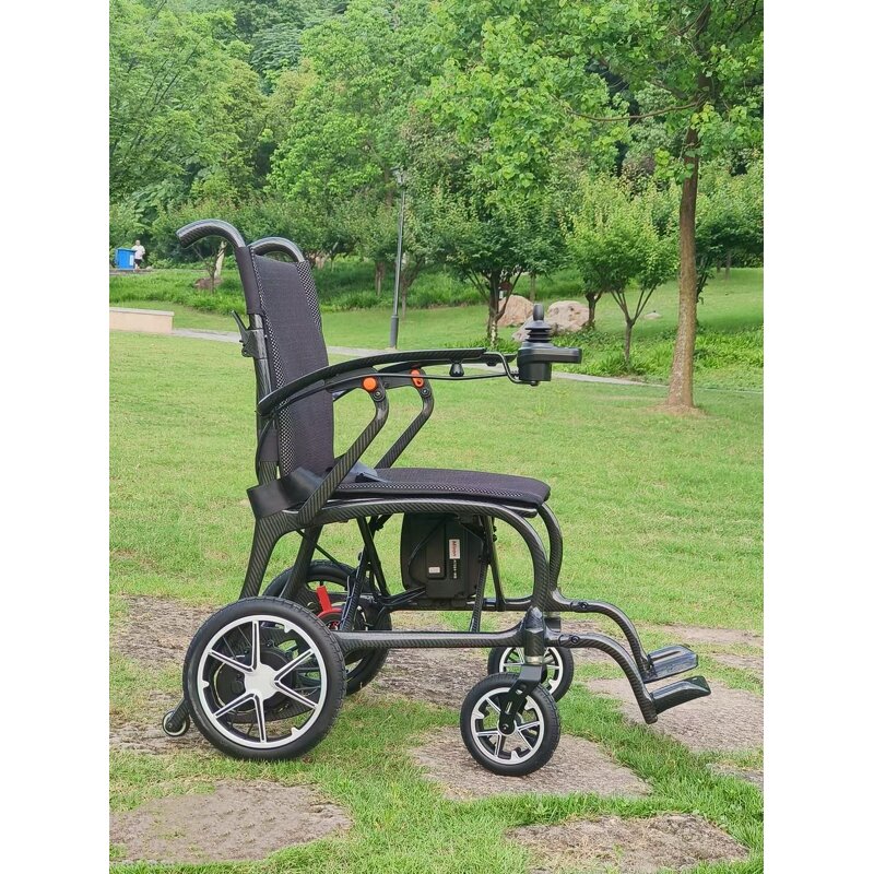 Carbon Fiber Electric Wheelchair - 12kg Lightweight Portable Foldable for Elderly