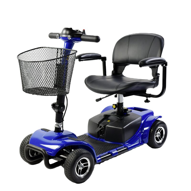 Folding Electric Mobility Scooter - MUNIU MN3431 180W Motor 6km/h 20km Range 4 Wheel for Adults 100kg Capacity