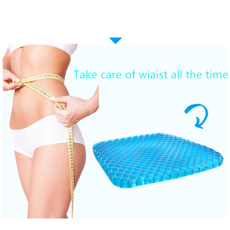 Gel Coccyx Orthopedic Cushion - Gel Infused TPE Material Honey Comb Coccyx Protection